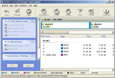 EASEUS Partition Manager - The free alternative to Partition Magic